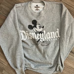 Disneyland Crewneck Hoodie|| Grey